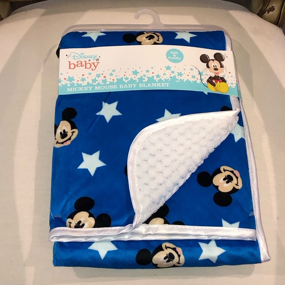 Disney Bedding Nwt Disney Mickey Mouse Reversible Plush Sherpa Baby